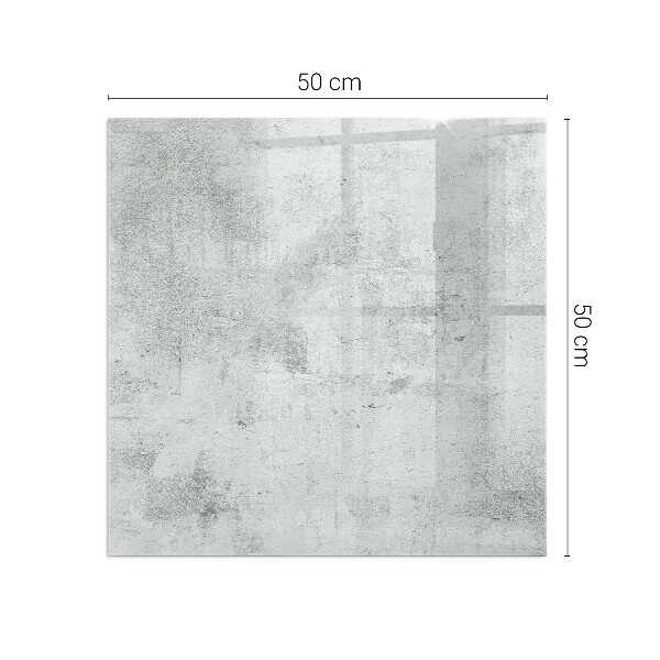 Square glass hearth for wood stove Raw concrete texture