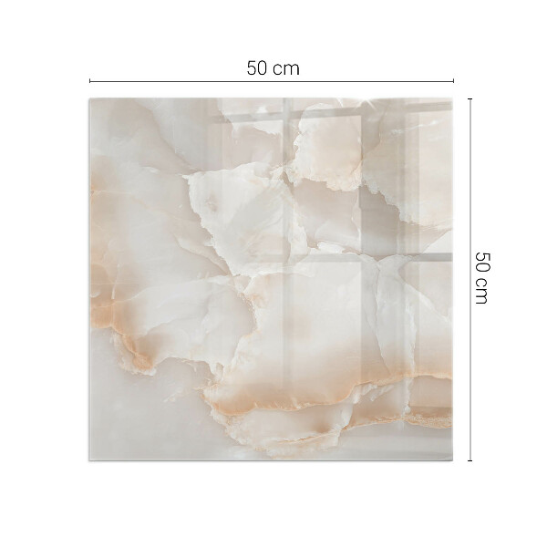 Square glass hearth for wood stove Natural stone pattern