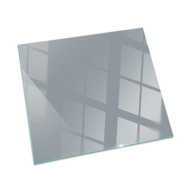 Square glass hearth for wood stove Colour Grey