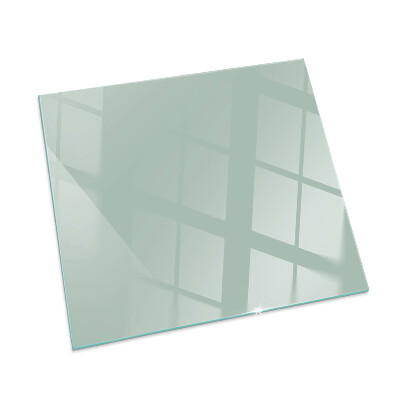 Square glass hearth Colour Light Green