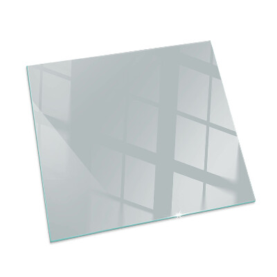 Square glass hearth for log burner Colour Grey