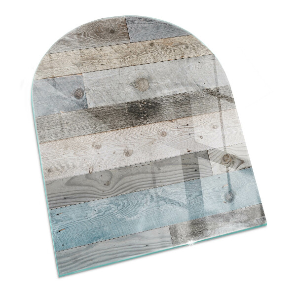 Half-oval tempered glass hearth Boards in different shades