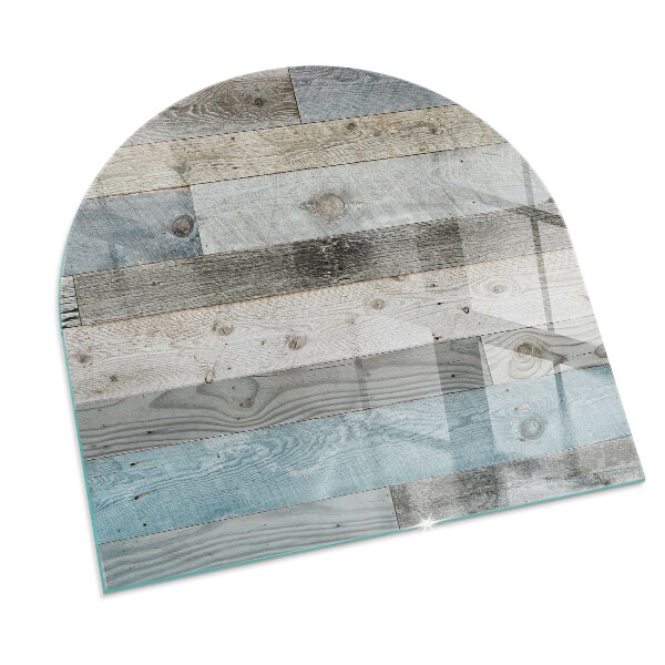 Half-oval tempered glass hearth Boards in different shades