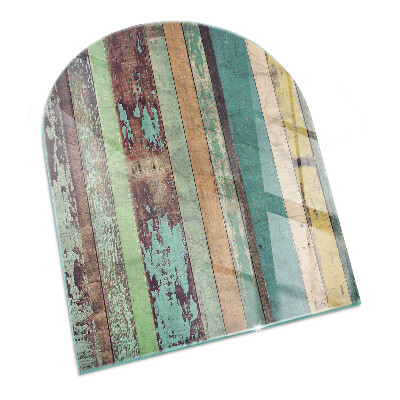 Half-oval toughened glass hearths Boards in different shades