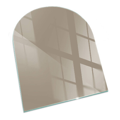 Half-oval toughened glass hearths Colour Brown