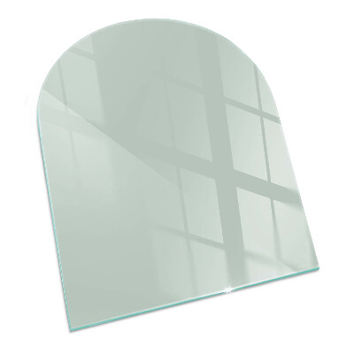 Half-oval toughened glass hearths Colour Light Green