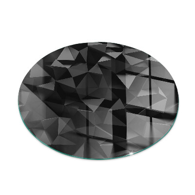 Round glass fire hearth Three-dimensional geometry