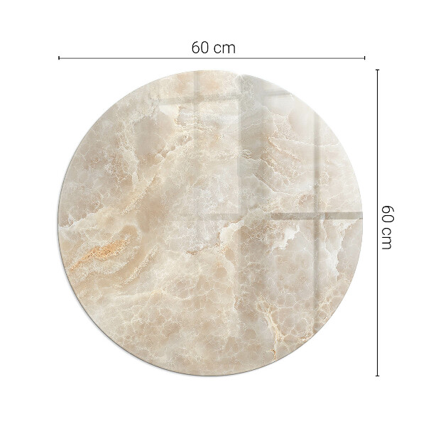 Round glass wood burner hearth Natural stone pattern