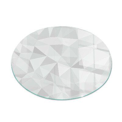 Round glass hearths for wood burners Abstract geometric pattern