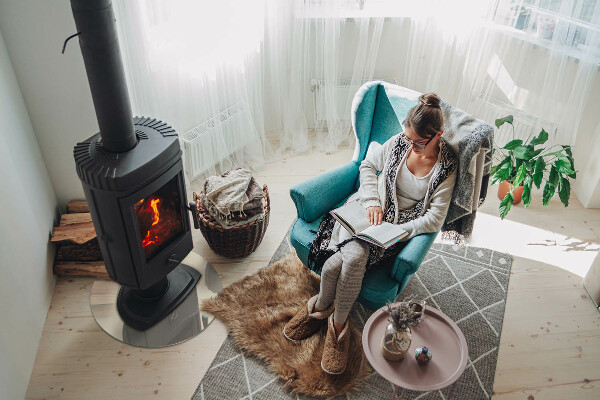 Round glass hearths for wood burners Colour Beige