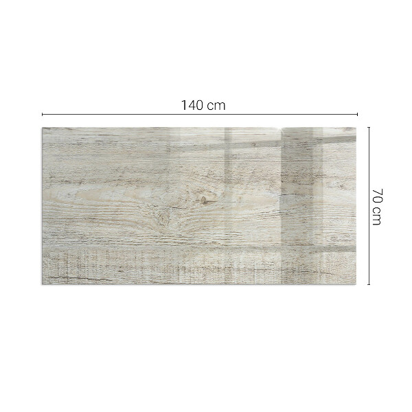 Rectangular glass hearth for log burner Light wood texture