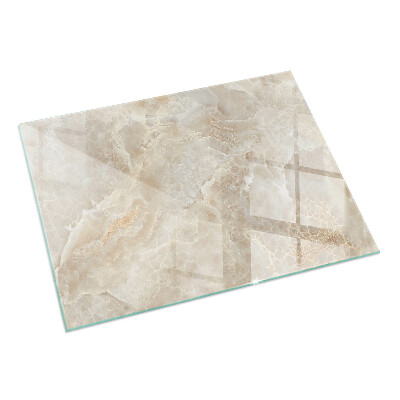 Rectangular glass hearth for wood stove Natural stone pattern