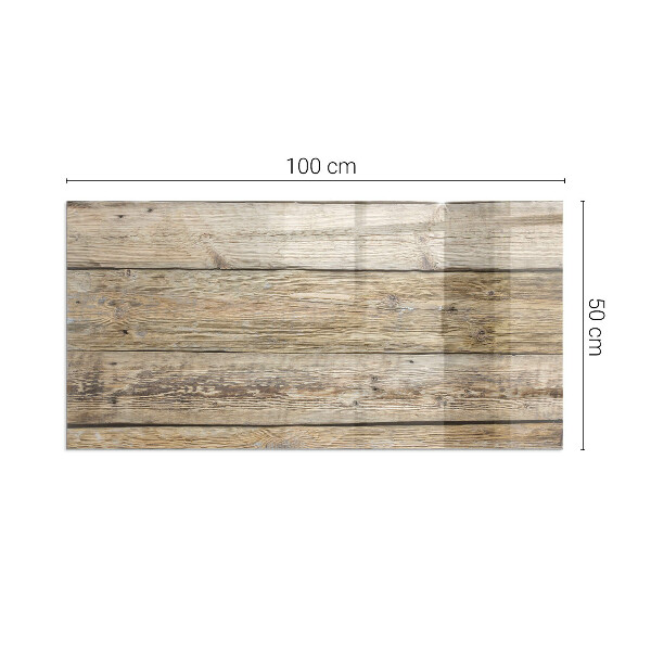 Rectangular glass hearth for log burner Texture of wooden boards