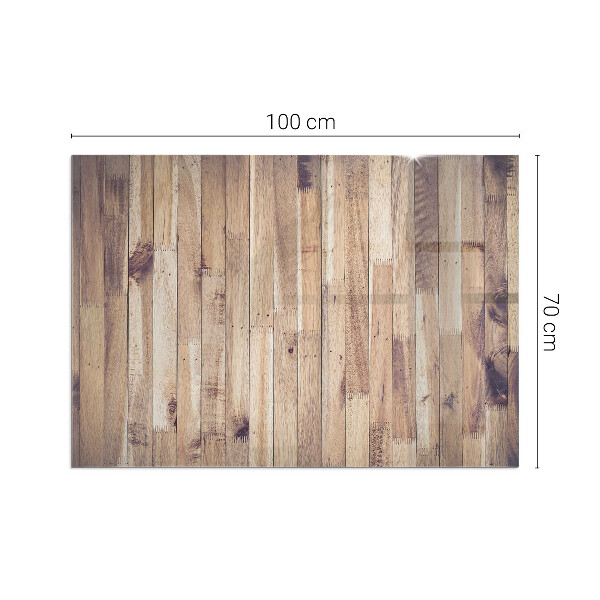 Rectangular glass hearth for wood stove Wooden board in the layout