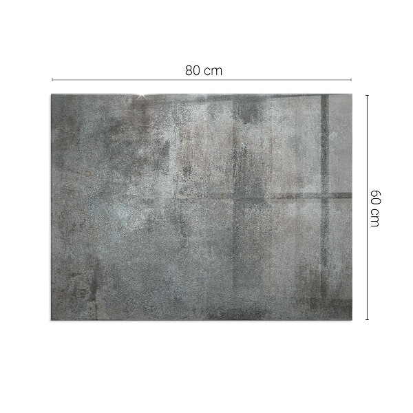 Rectangular glass hearth Raw surface texture