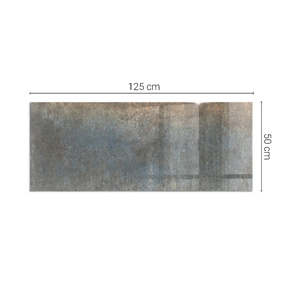 Rectangular glass hearth Abstract texture pattern