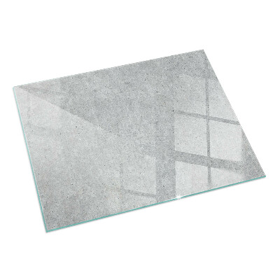 Rectangular glass hearth Raw concrete texture