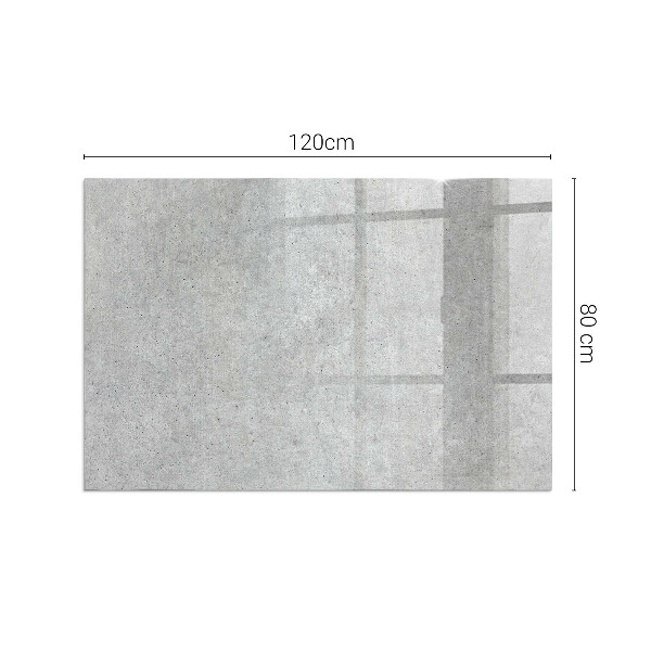 Rectangular glass hearth Raw concrete texture