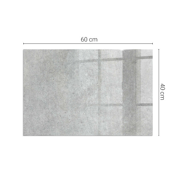 Rectangular glass hearth Raw concrete texture