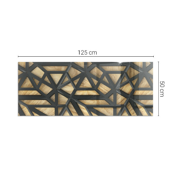 Rectangular glass hearth for wood stove Geometry with wood