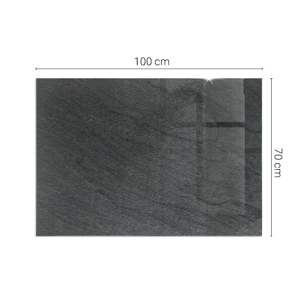 Rectangular glass hearth for wood stove Stone surface texture