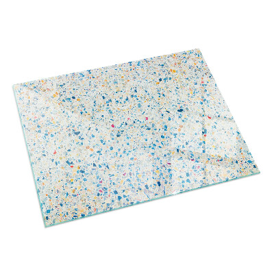 Rectangular glass hearth for wood stove Abstract texture pattern