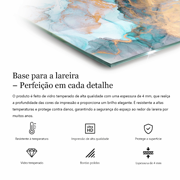 Rectangular glass hearth for log burner Damaged wooden board