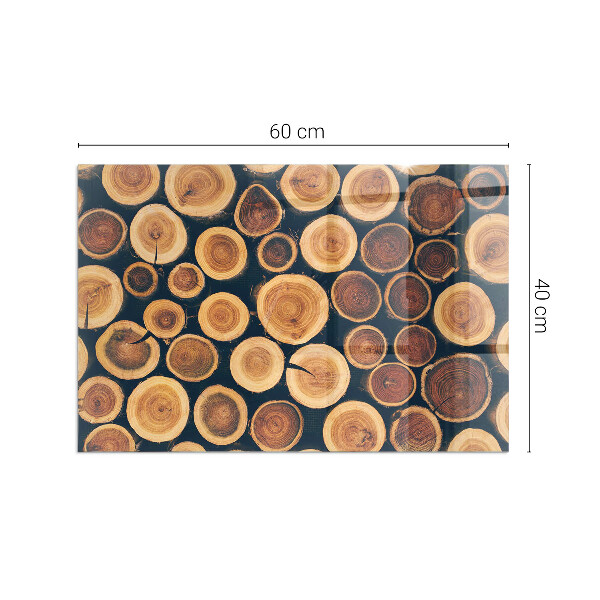 Rectangular glass hearth for wood stove Box with cut wood