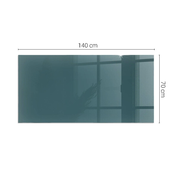 Rectangular glass hearth for wood stove Sea Colour