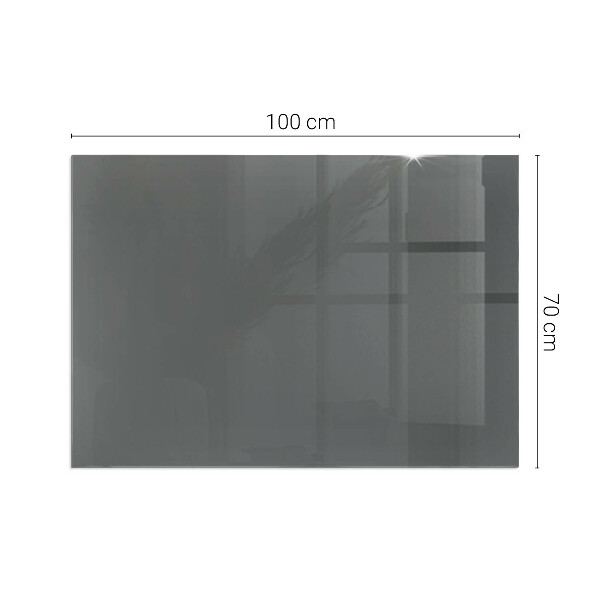 Rectangular glass hearth Colour Grey-brown