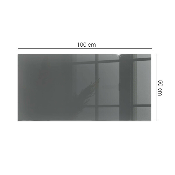 Rectangular glass hearth Colour Grey-brown
