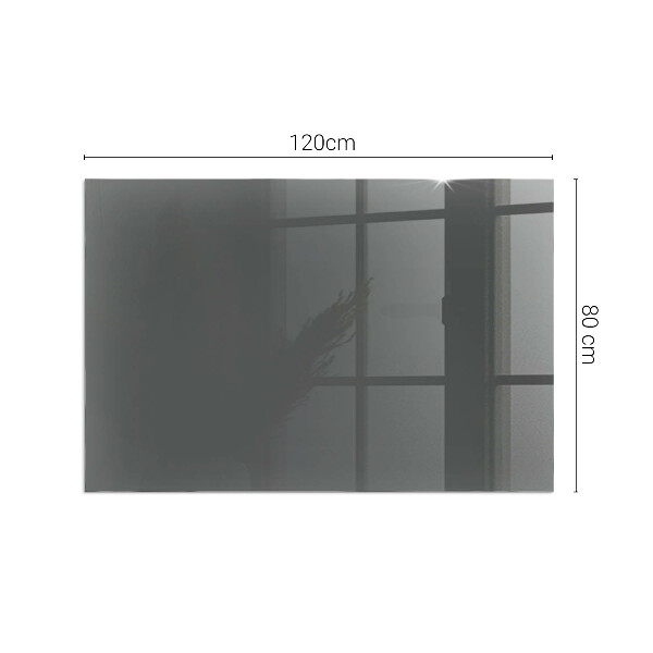 Rectangular glass hearth Colour Grey-brown