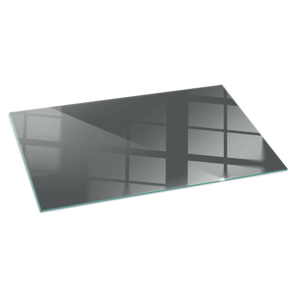 Rectangular glass hearth Colour Grey-brown