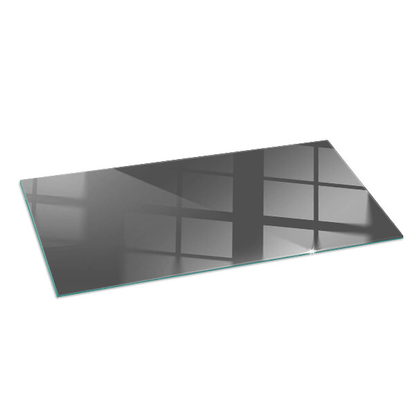 Rectangular glass hearth Colour Grey-brown