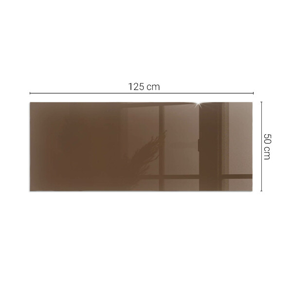Rectangular glass hearth for log burner Colour Brown