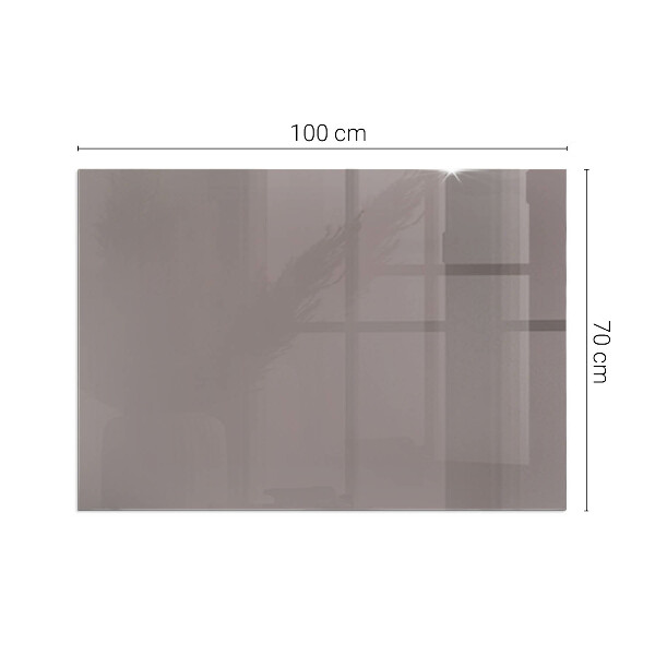 Rectangular glass hearth for log burner Colour Beige