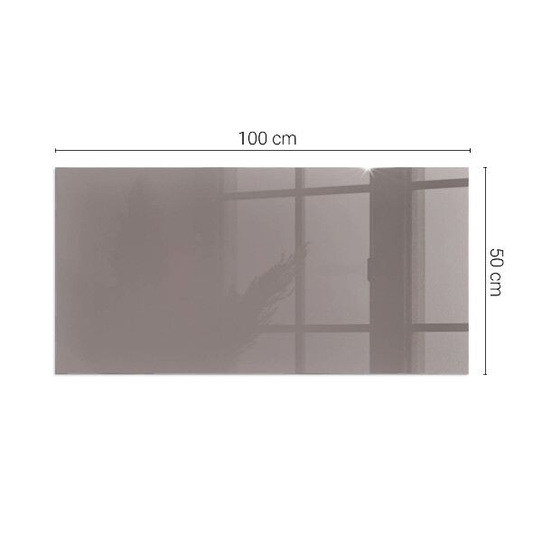 Rectangular glass hearth for log burner Colour Beige