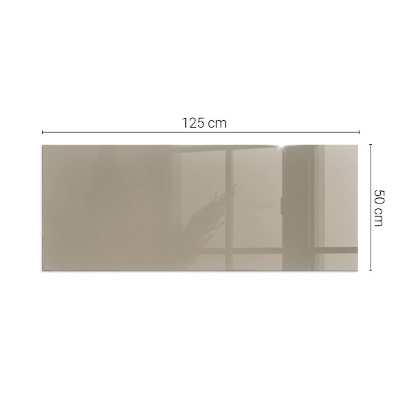 Rectangular glass hearth Colour Brown
