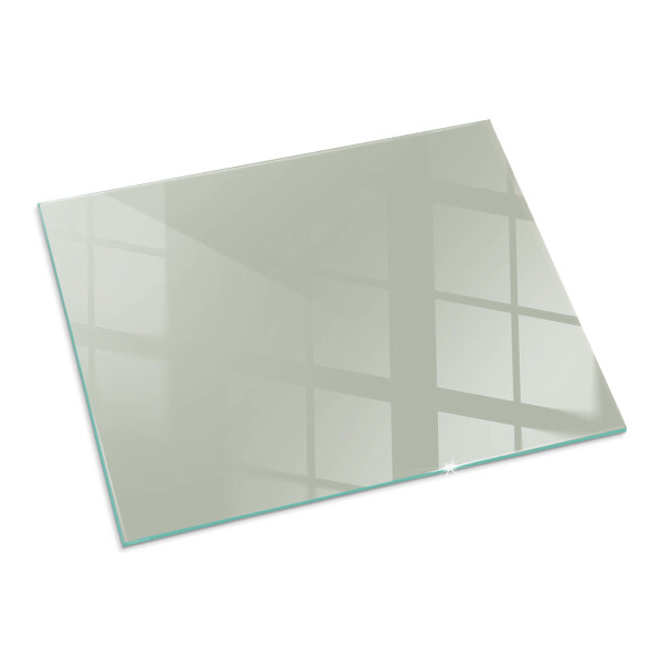 Rectangular glass hearth for wood stove Colour Grey-green