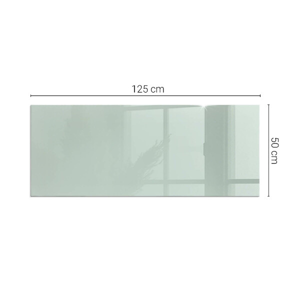 Rectangular glass hearth Colour Light Green