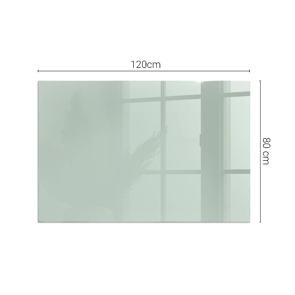 Rectangular glass hearth Colour Light Green