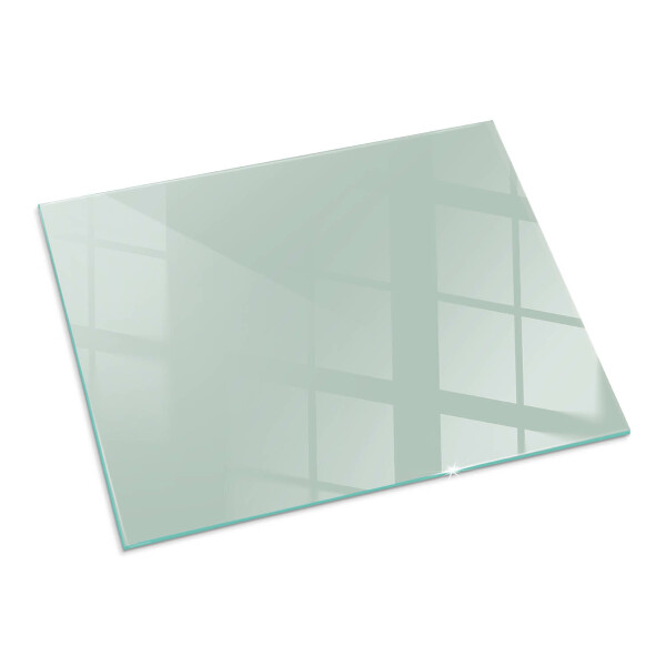 Rectangular glass hearth Colour Light Green