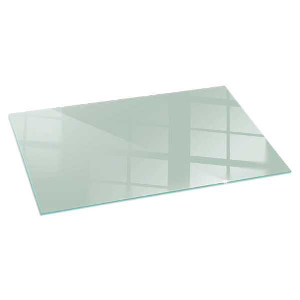 Rectangular glass hearth Colour Light Green