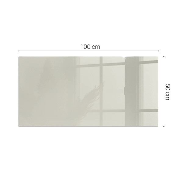 Rectangular glass hearth for log burner Light Cream Colour