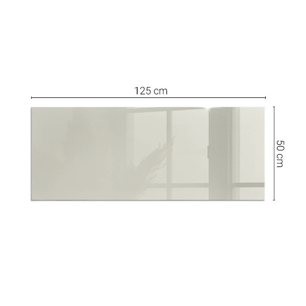 Rectangular glass hearth for log burner Light Cream Colour