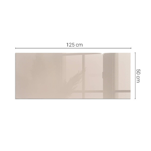 Rectangular glass hearth Colour Light Brown