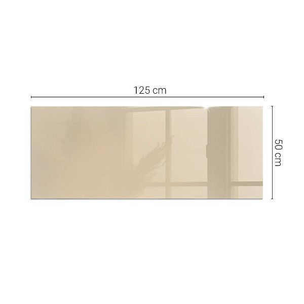 Rectangular glass hearth for wood stove Colour Beige