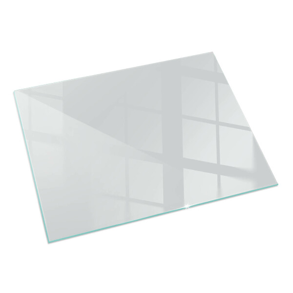 Rectangular glass hearth Colour Grey