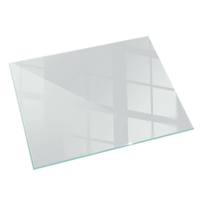 Rectangular glass hearth Colour Grey