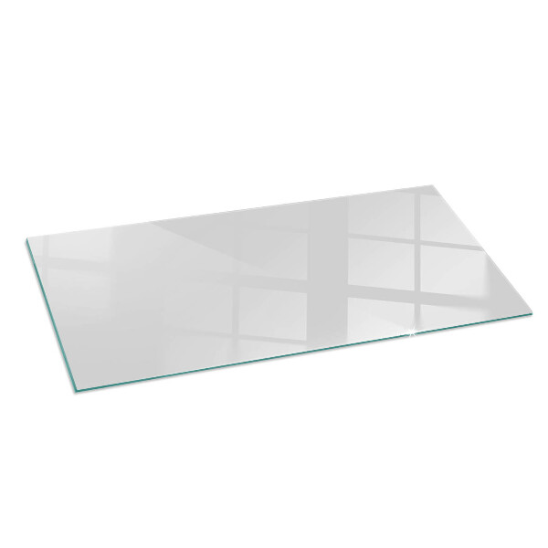 Rectangular glass hearth Colour Grey
